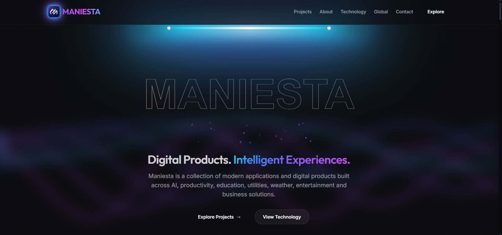 Maniesta interface